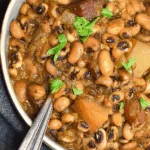 Slow Cooker Vegan Black Eyed Peas Stew