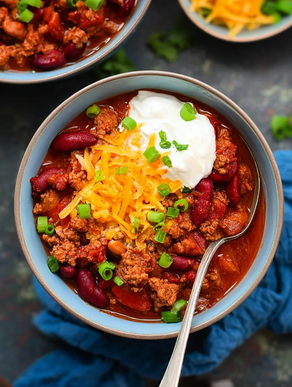Healthy Crockpot Turkey Chili