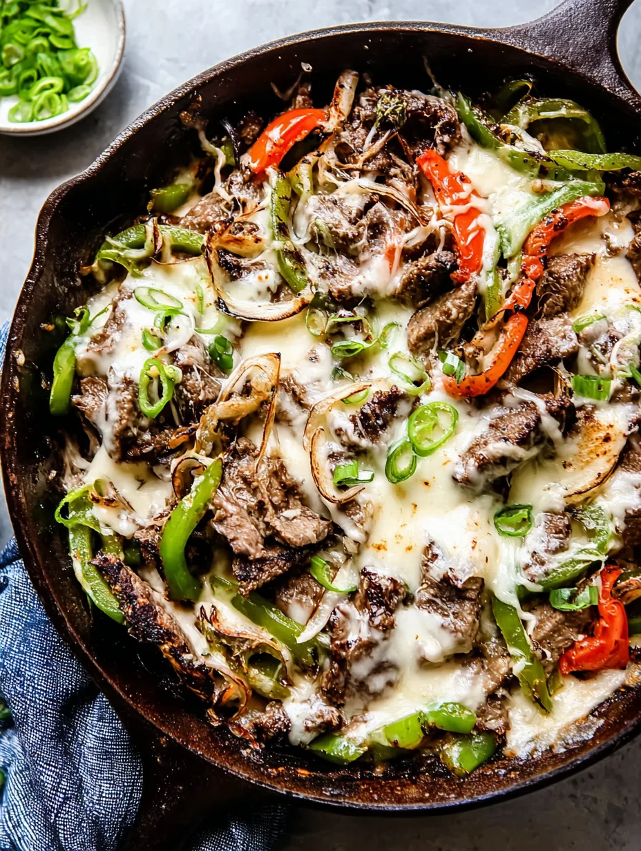 Philly Cheesesteak Skillet