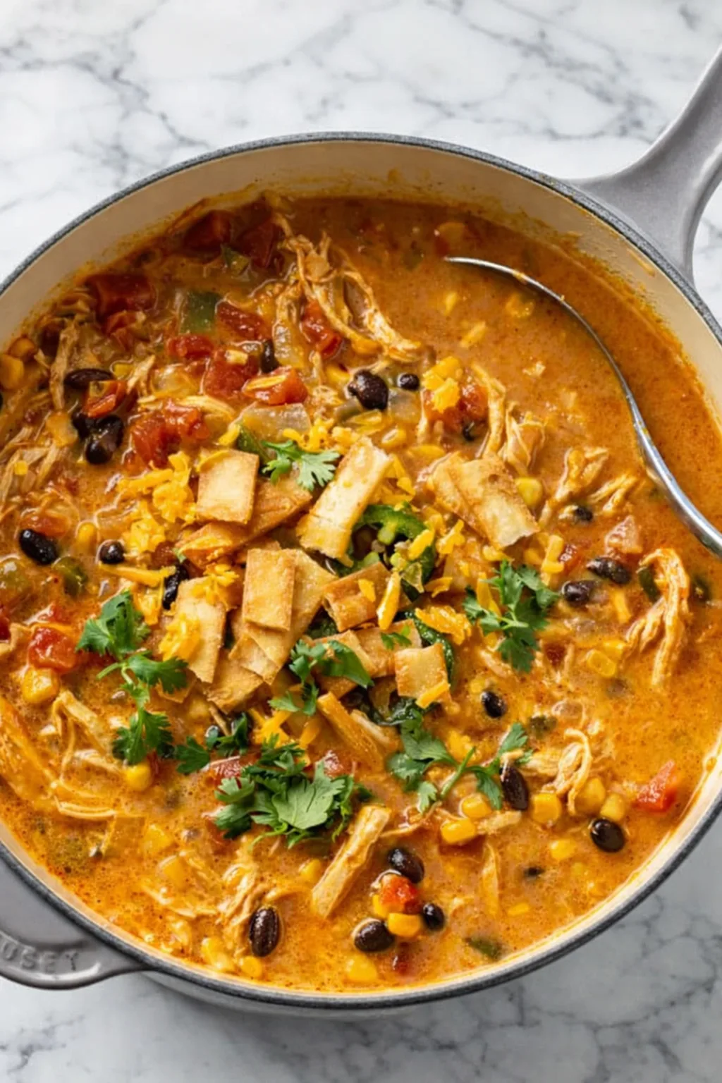 Creamy Chicken Tortilla Soup
