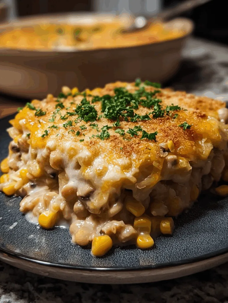Cheesy Black Eyed Pea Casserole with Sweet Corn