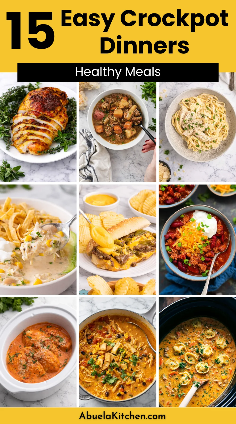 15 Easy Crockpot Dinner Recipes for Busy Weeknights