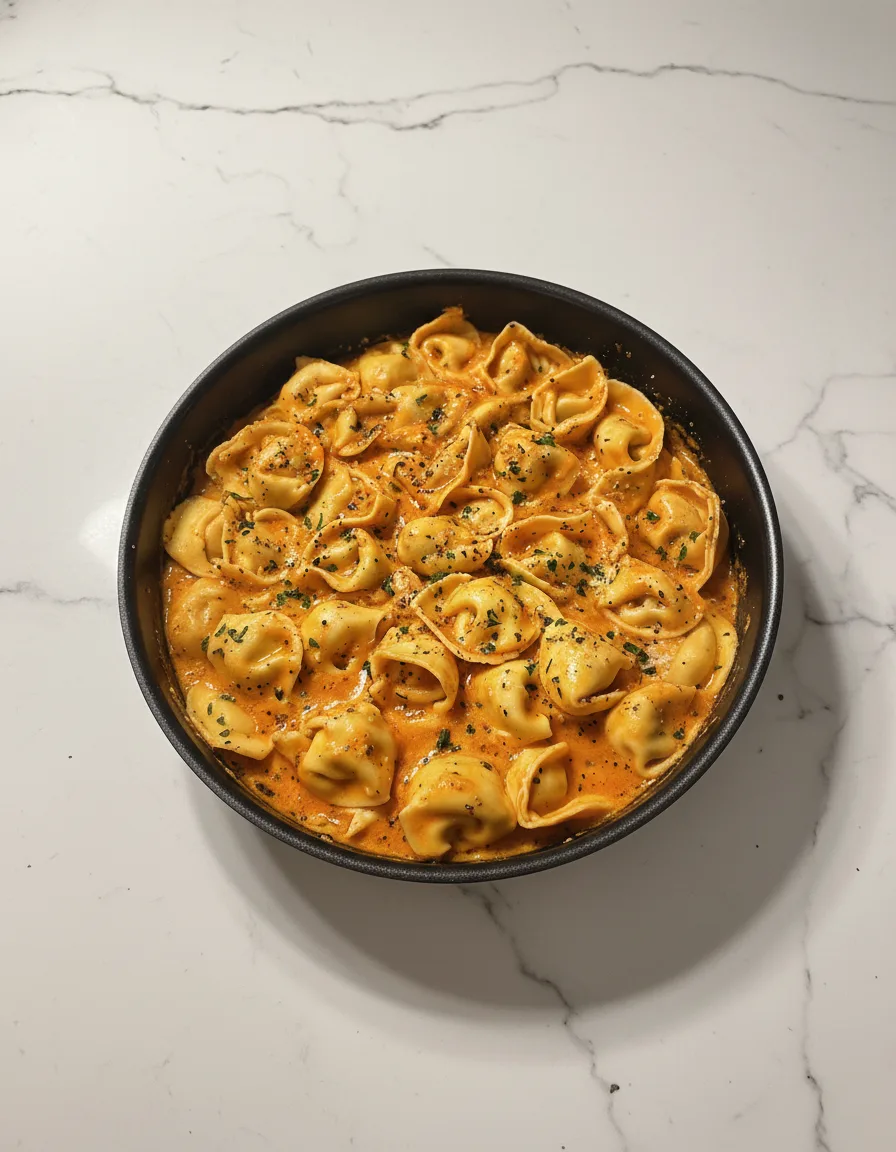 One-Pot Spicy Garlic Butter Chicken Tortellini
