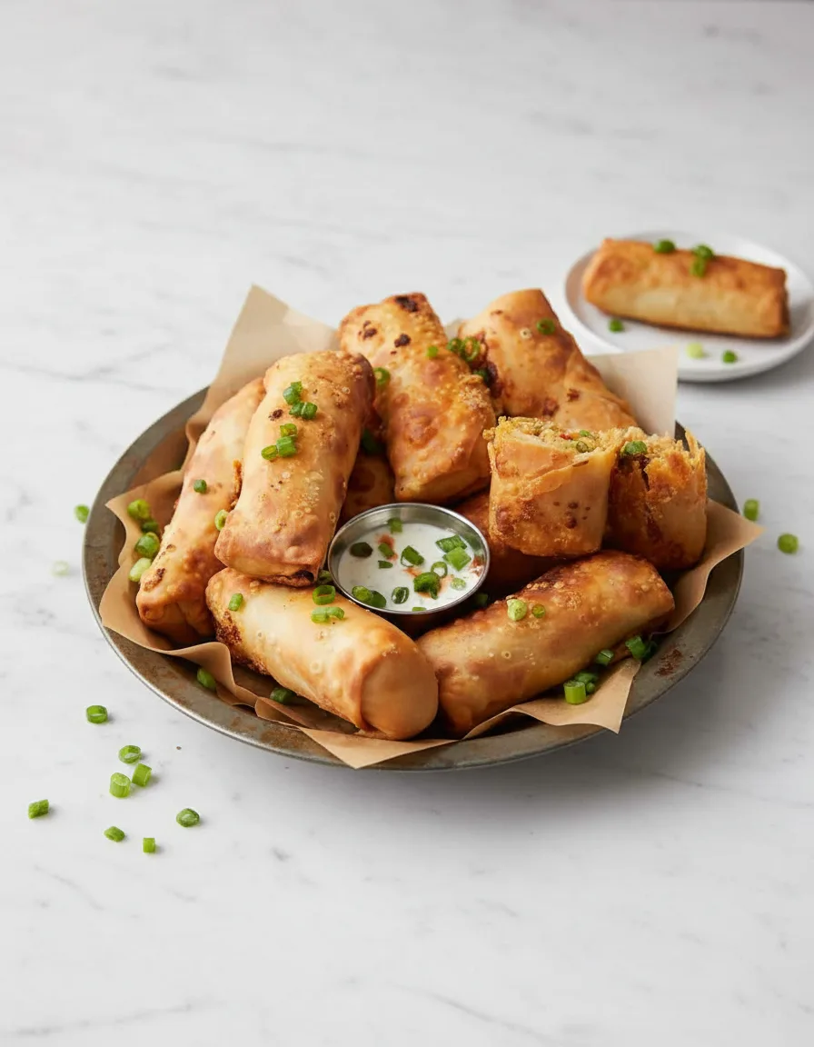 AirFryer Jalapeño Popper Egg Rolls