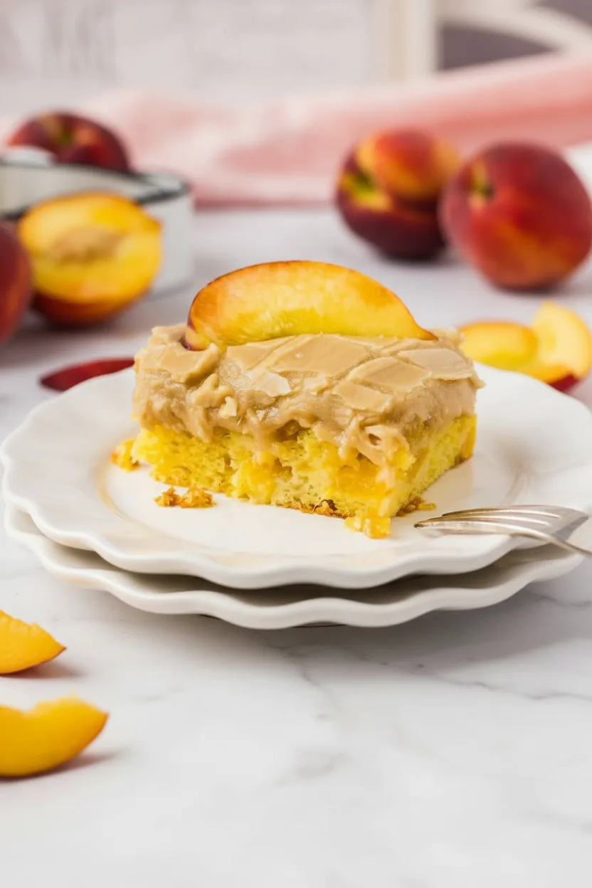 Brown Sugar Peach Cake