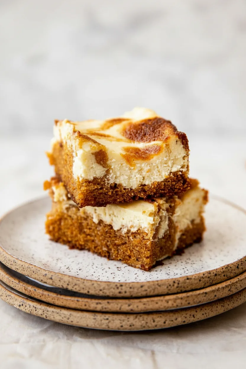 Carrot Cake Cheesecake Bars