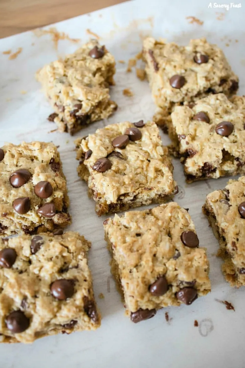 Chocolate Chip Peanut Butter Oatmeal Bars