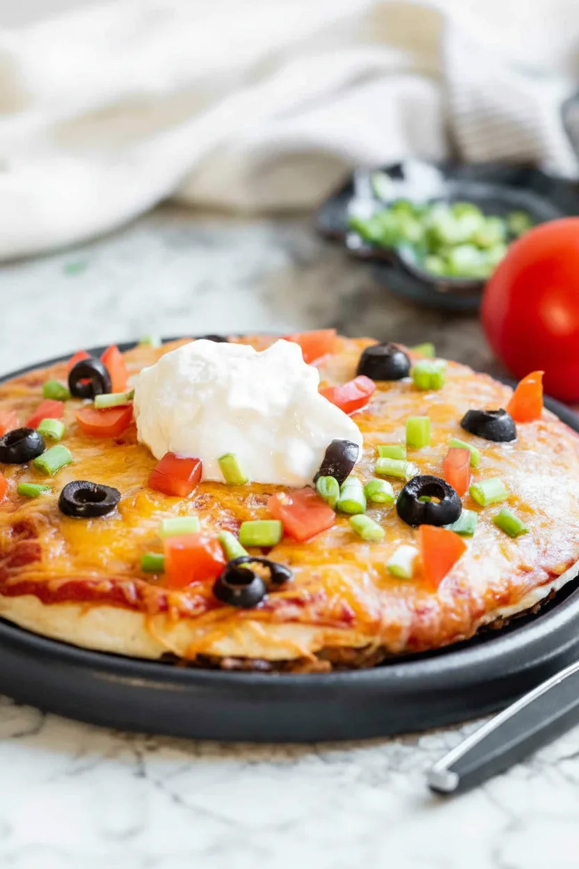 Easy Air Fryer Mexican Pizza Recipe