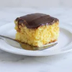 Easy Boston Cream Poke Cake