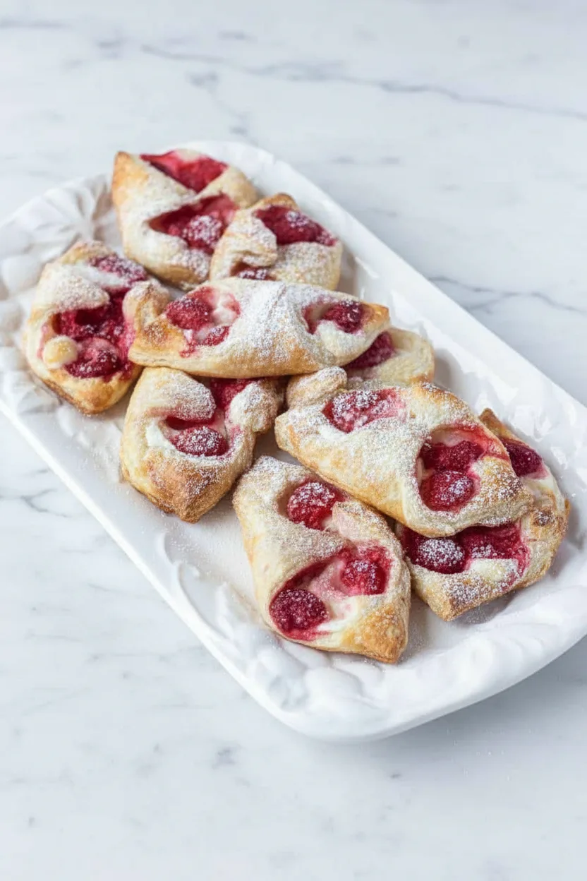 Easy Raspberry Danish with Puff Pastry