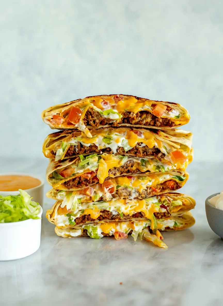 Copycat Taco Bell Crunchwrap Supreme