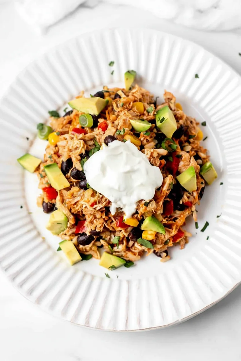 Easy Chicken Burrito Casserole