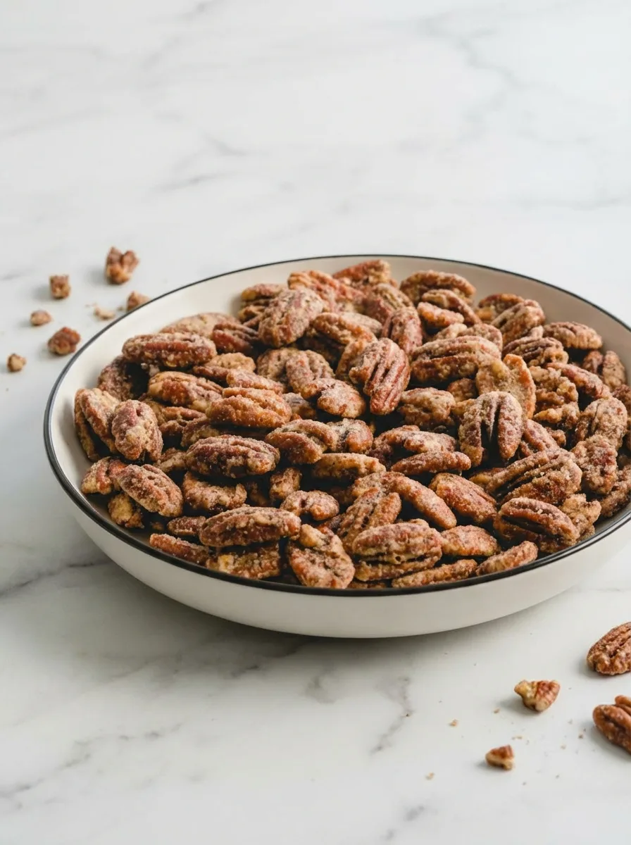 Super Easy Candied Pecans