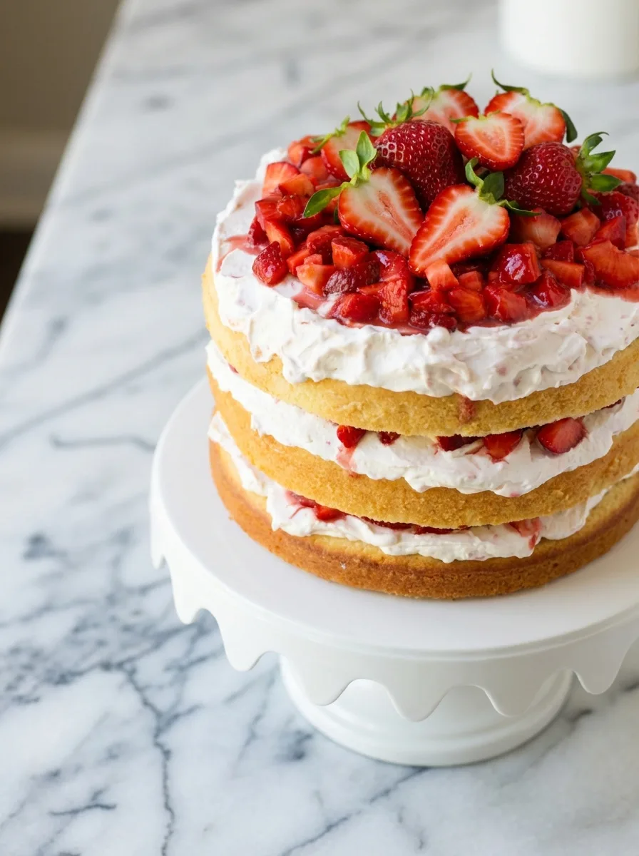 Best Strawberry Shortcake Cake Recipe
