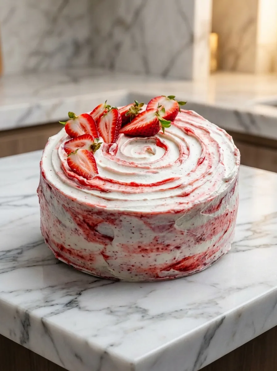 Strawberry Shortcake Cake (with sponge cake)