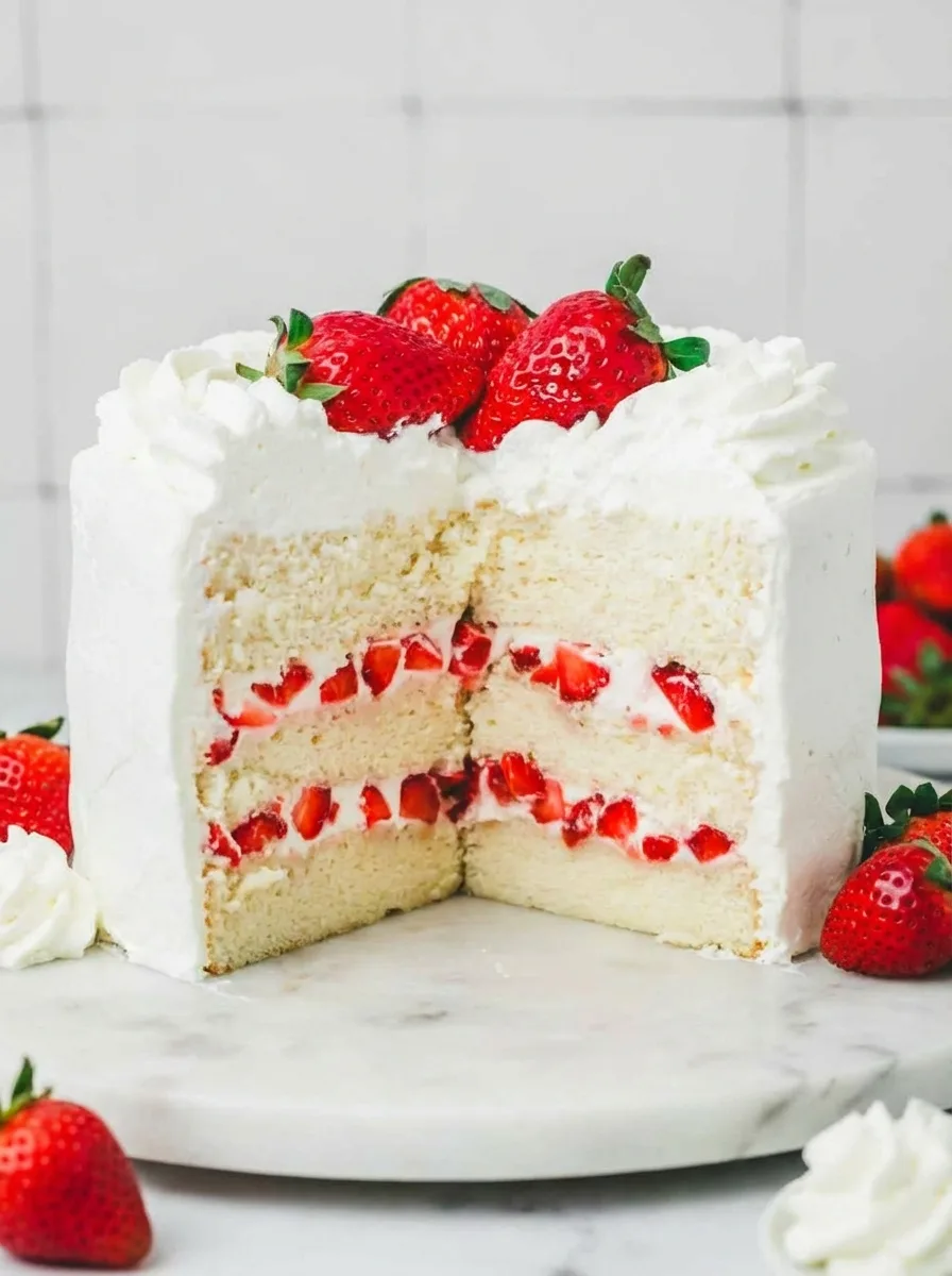 Strawberry Cream Cake