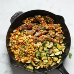 Garlic Butter Chicken with Zucchini and Corn