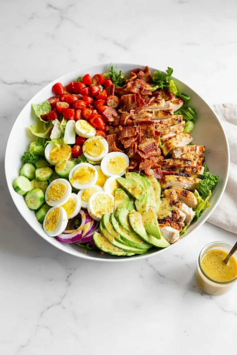 Grilled Chicken Cobb Salad with Honey Dijon (Paleo)