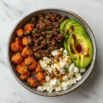 Ground Beef Hot Honey Bowl