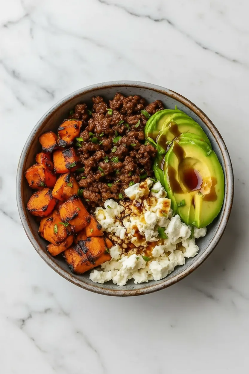 Ground Beef Hot Honey Bowl