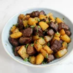 High Protein Slow Cooker Garlic Butter Beef Bites