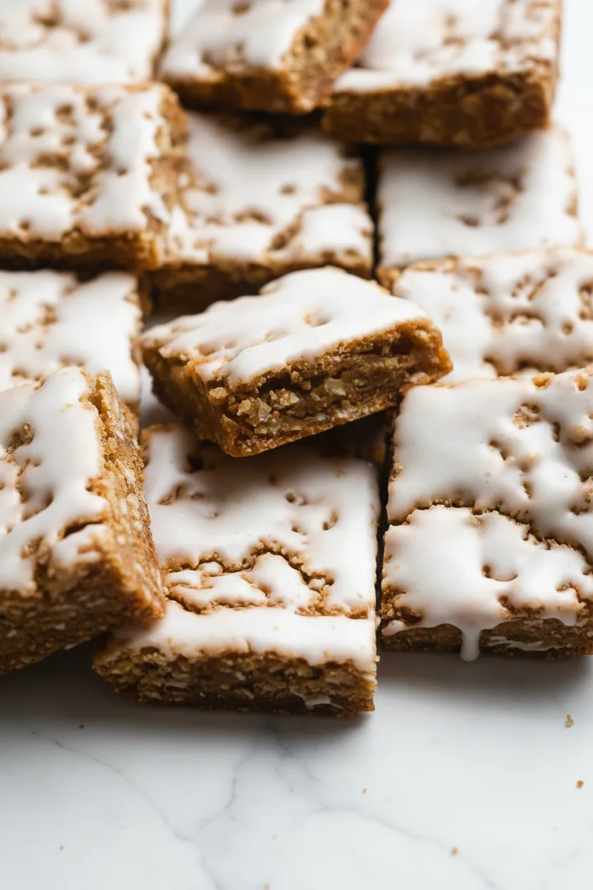 Iced Oatmeal Cookie Bars