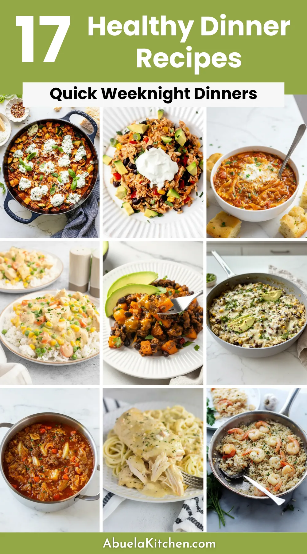 17 Quick & Healthy Easy Dinner Recipes for Busy Families