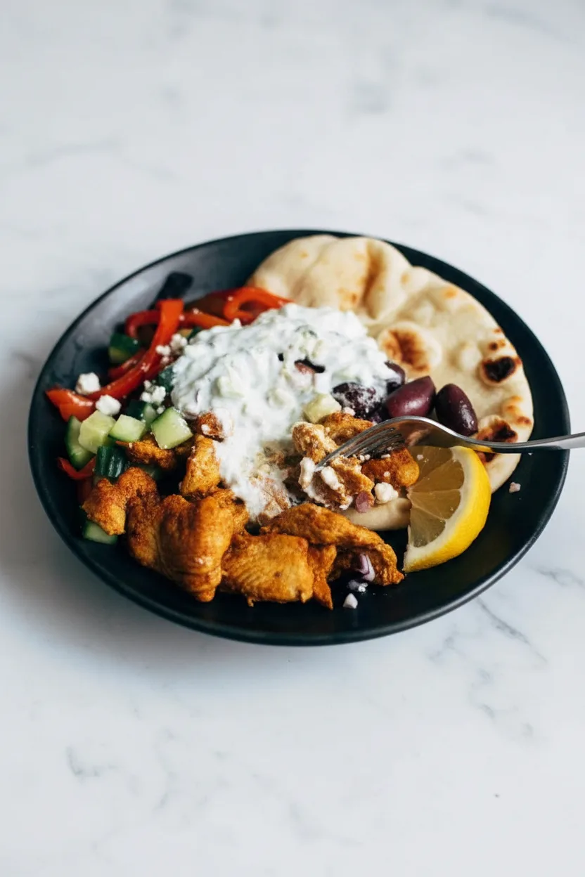 Sheet Pan Chicken Pitas with Tzatziki