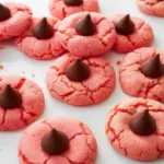 Strawberry Kiss Cookies (Soft, Pretty & Easy!)