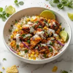 Street Corn Chicken Rice Bowl