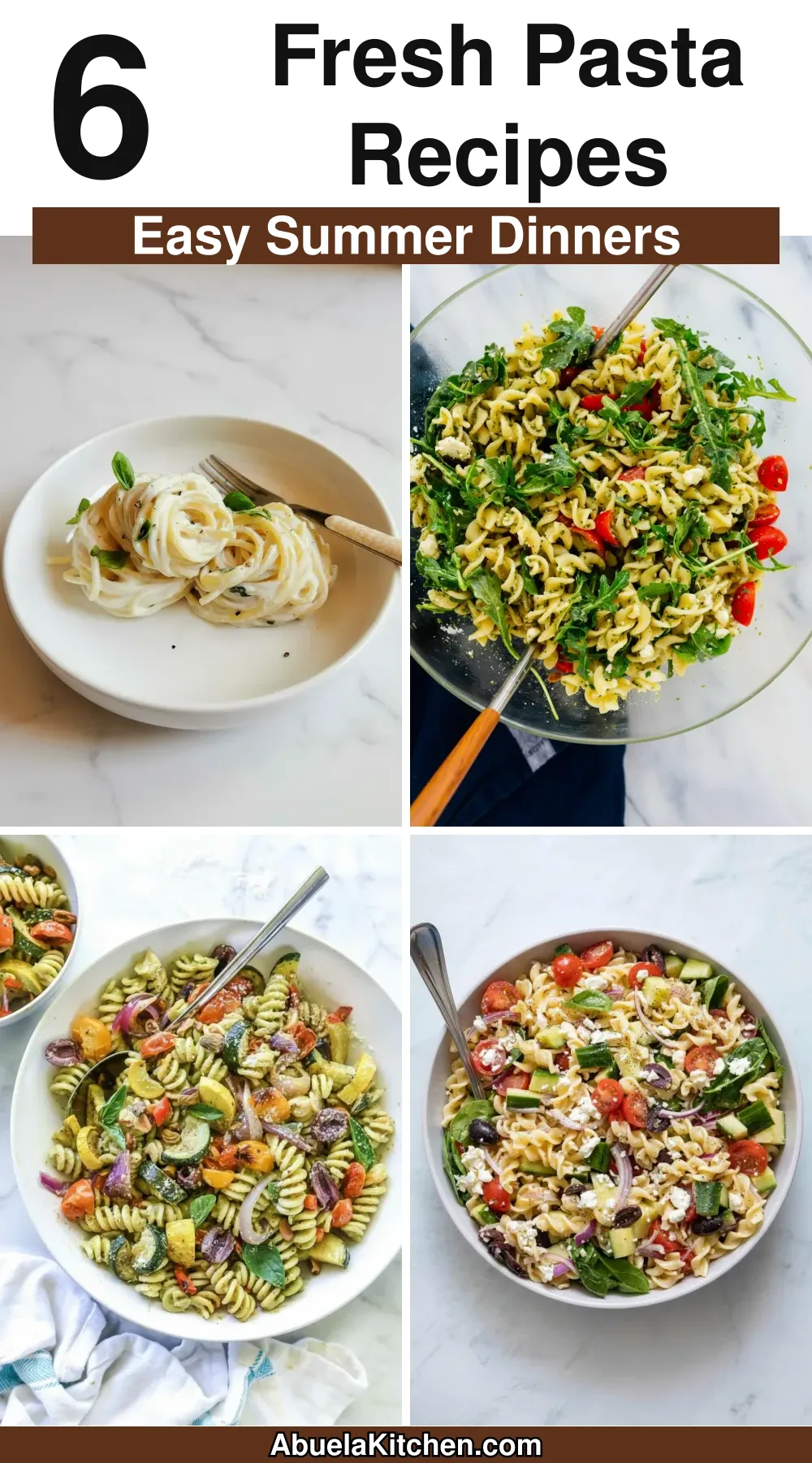 6 Fresh Summer Pasta Recipes for Easy Dinners