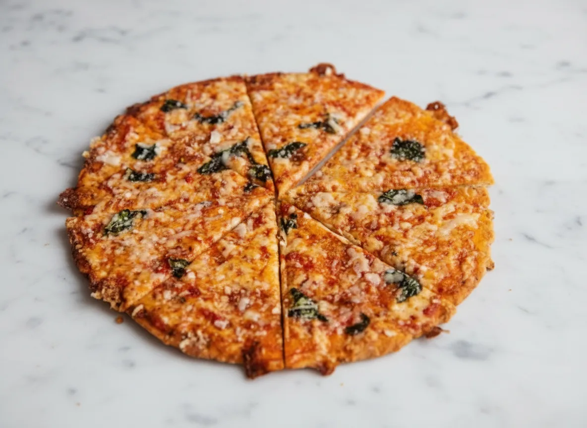 Cheesy Baked Tortilla Pizza