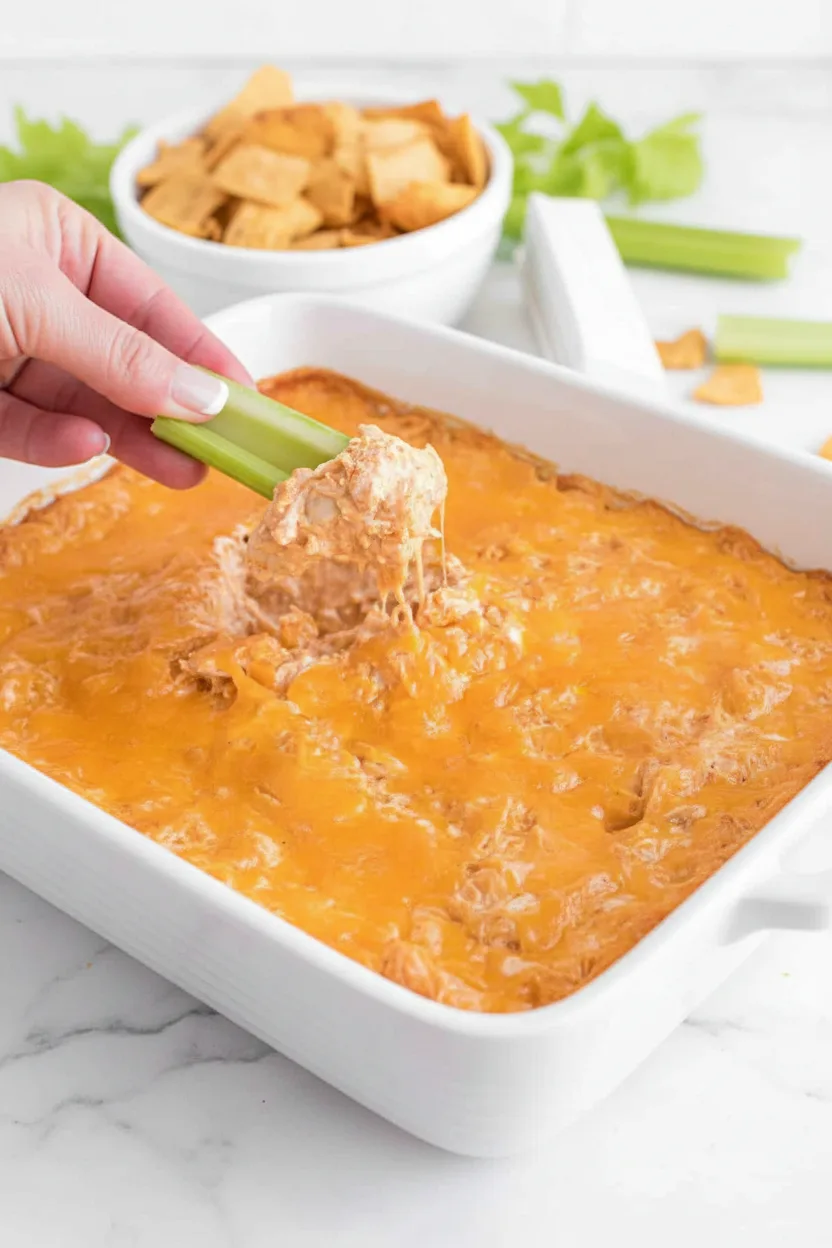 Cheesy creamy Buffalo Chicken Dip