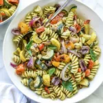 Creamy Avocado Pesto Pasta Salad