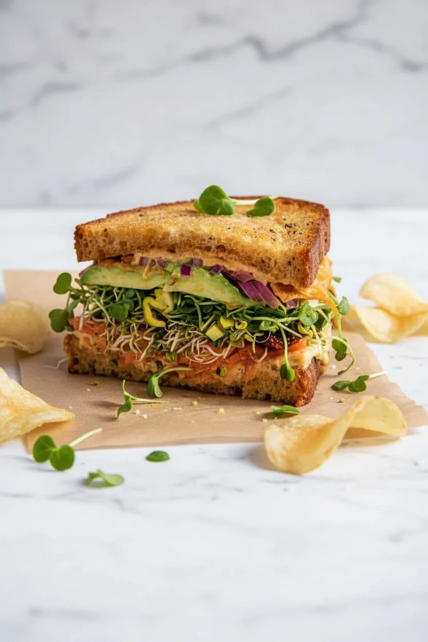 Creamy Havarti Avocado Sandwich with Spicy Mayo