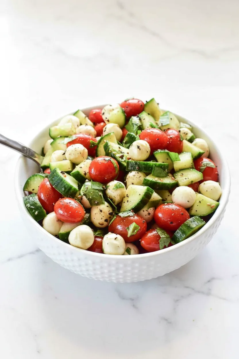 Cucumber Caprese Salad