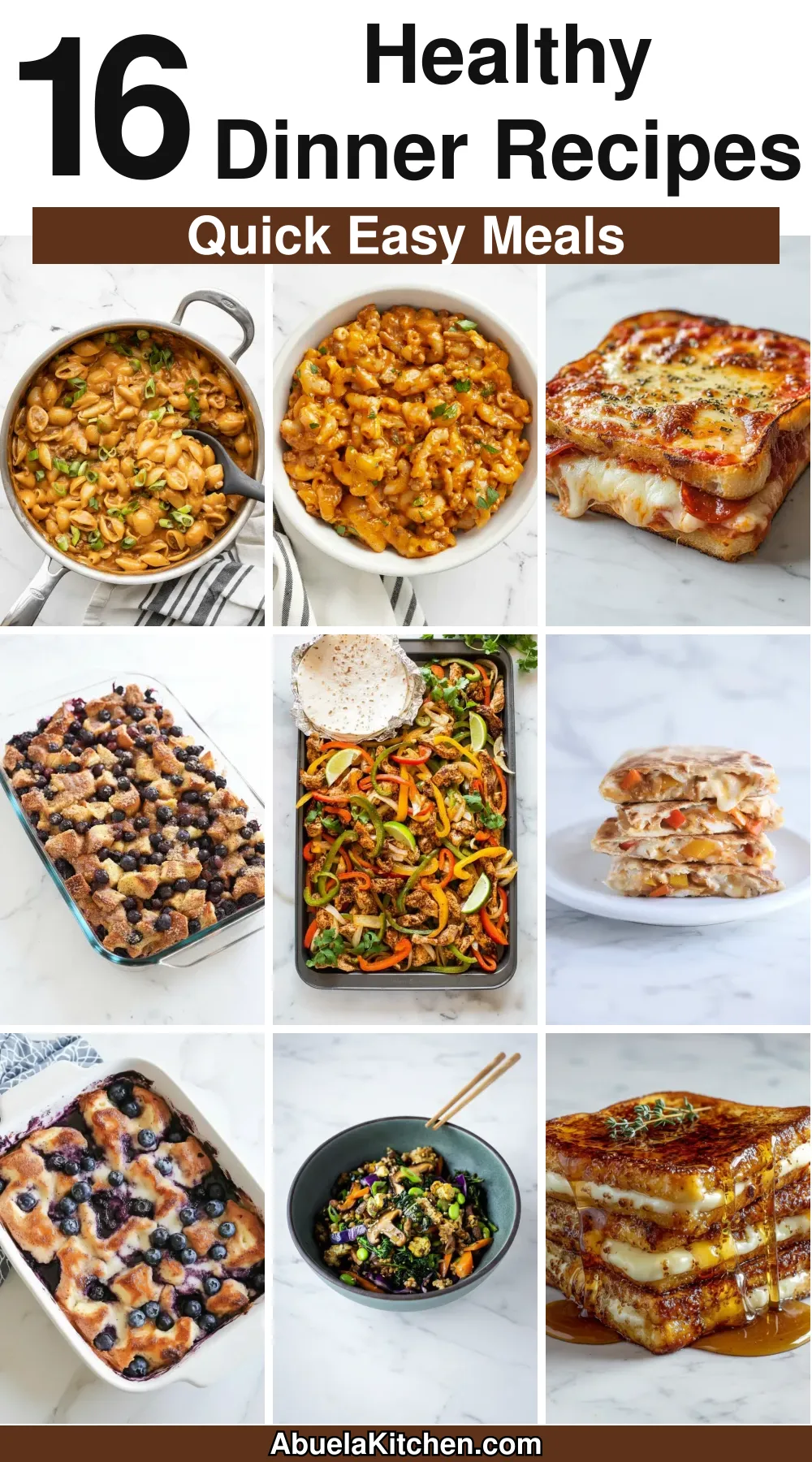 16 Easy and Healthy Dinner Recipes for Quick Meals