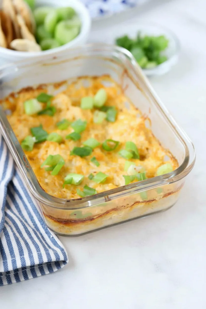 Easy & Healthy High-Protein Buffalo Chicken dip