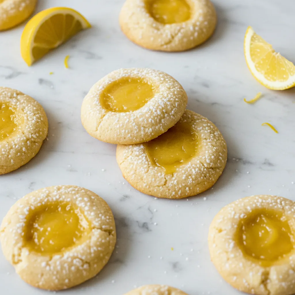 Easy Lemon Curd Filled Cookies