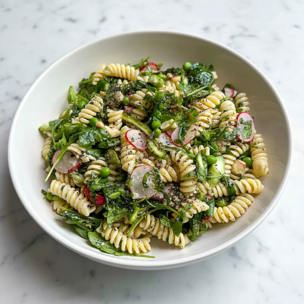 Grilled Vegetable Pesto Pasta Salad