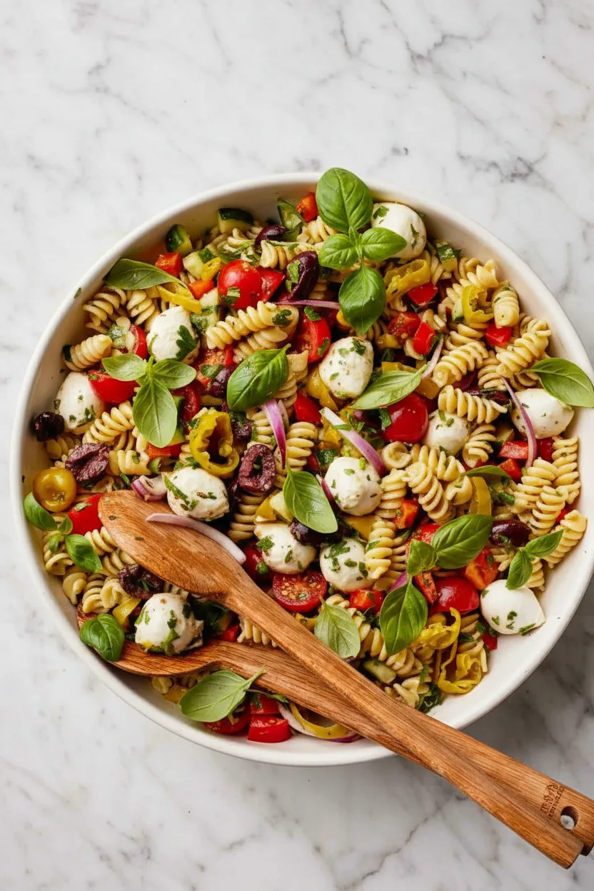 Italian Herb Summer Pasta Salad
