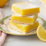 Lemon Bars with Powdered Sugar