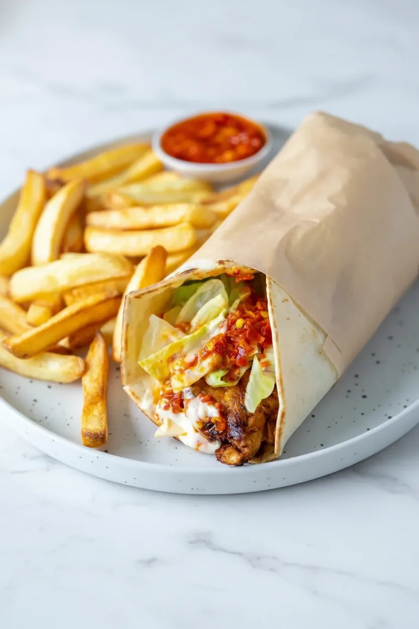 Portuguese-style Chilli Chicken Wrap