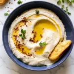 Roasted Garlic White Bean Crostini Dip