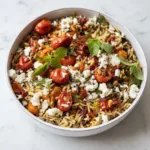 Roasted Tomato Basil Feta Orzo Pasta