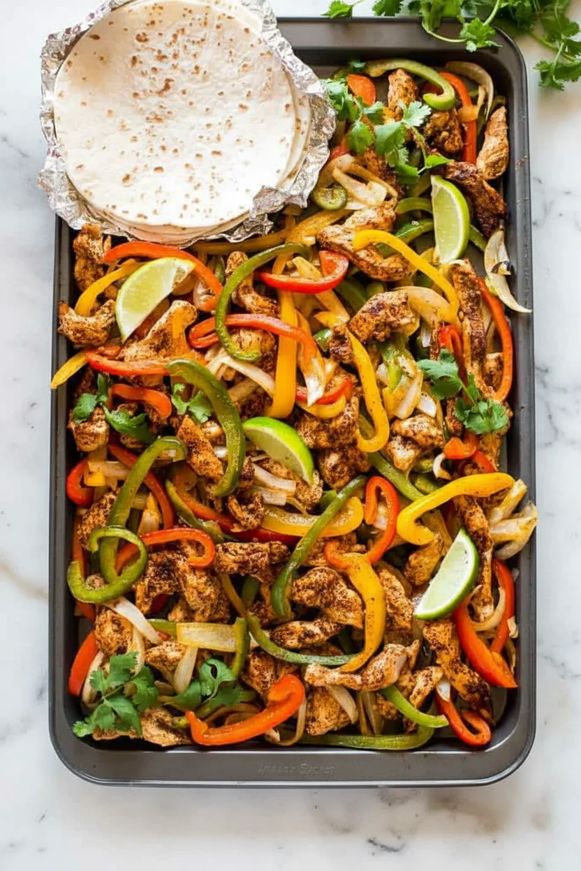 Sheet Pan Chicken Fajitas