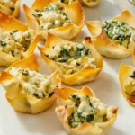Spinach Artichoke Wonton Cups