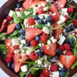Spinach Berry Salad with Poppy Seed Dressing