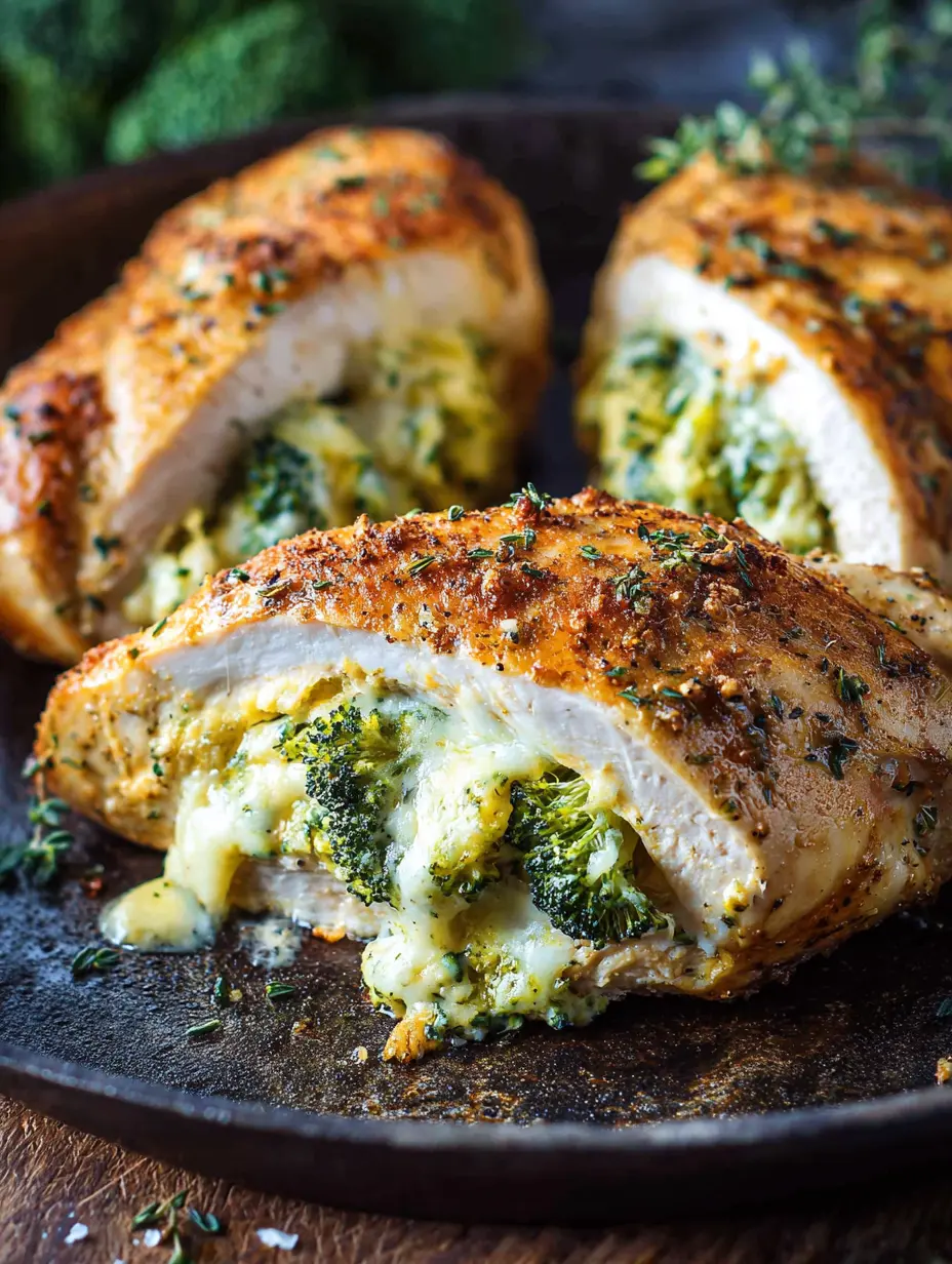 broccoli cheese stuffed chicken breast