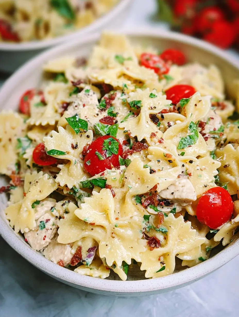 Chicken Caesar Pasta Salad